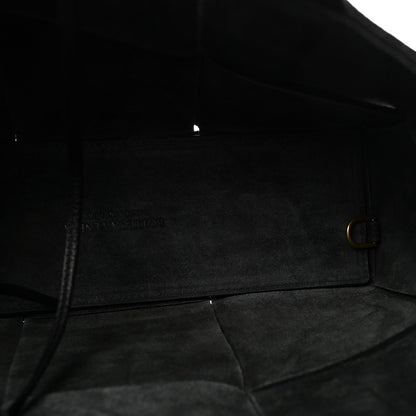 Nappa Maxi Intrecciato Arco Tote Black