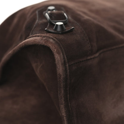 Suede Calfskin Classic Hardware Large Le City Light Espresso
