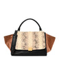Snakeskin Suede Trapeze Brown