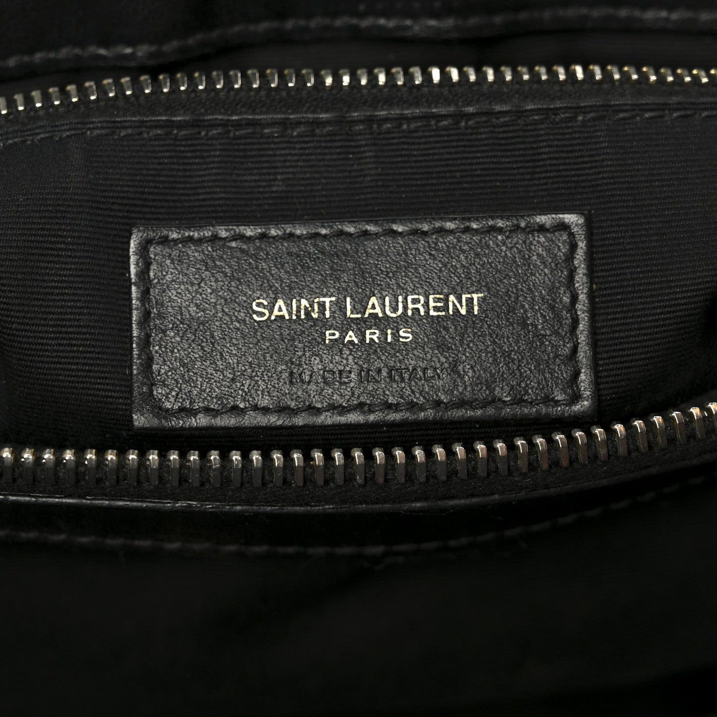 Grain de Poudre Calfskin Y Quilted Monogram Medium Loulou Chain Satchel Black