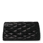 Lambskin Quilted Sade Puffer Envelope Clutch Black
