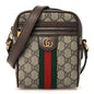 GG Supreme Monogram Web Mini Ophidia Messenger Brown