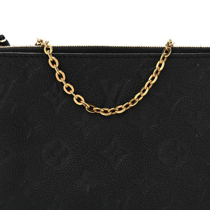 Empreinte Double Zip Pochette Black