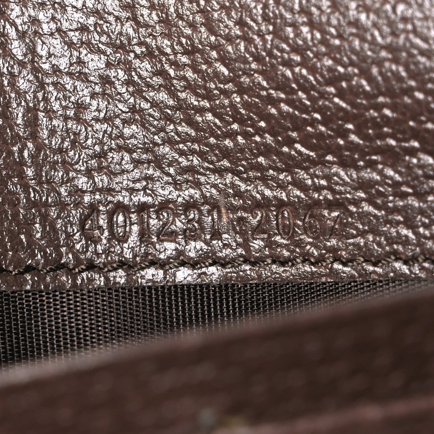 Monogram Jumbo GG Textured Dollar Calfskin Mini Dionysus Chain Wallet Camel Ebony New Acero