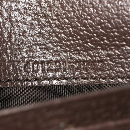 Monogram Jumbo GG Textured Dollar Calfskin Mini Dionysus Chain Wallet Camel Ebony New Acero