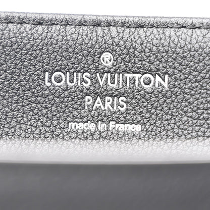 Snakeskin Lockme II Top Handle Black