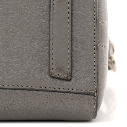 Sugar Goatskin Mini Antigona Pearl Grey
