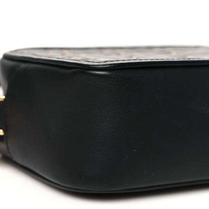 Vitello Century Bi-Color FF 1974 Embossed Mini Camera Case Maya Black