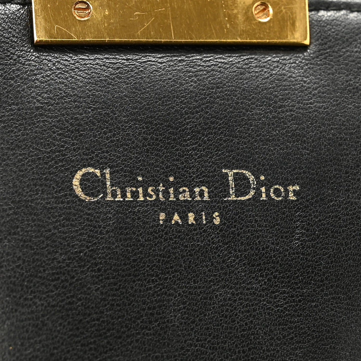 Lambskin Cannage Miss Dior Promenade Pouch Black