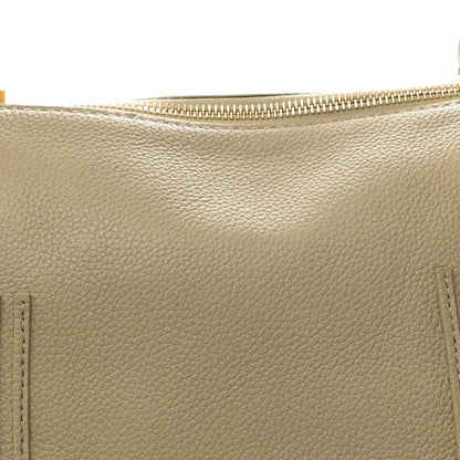 Calfskin Braided Medium Marcie Double Carry Slate Green