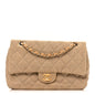 Jersey Quilted Small Single Flap Beige