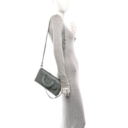 Calfskin Cannage Diamond Medium Lady D-Joy Grey