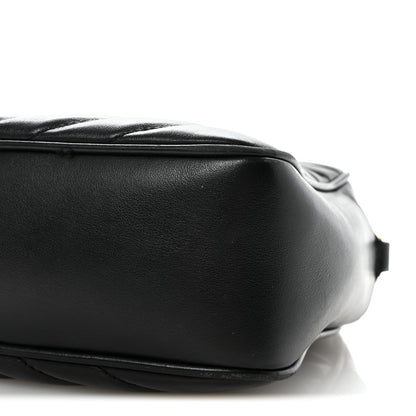 Calfskin Matelasse Monogram Lou Camera Bag Black