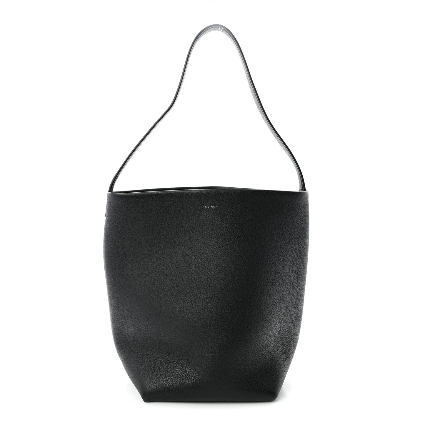 Grained Calfskin Medium N/S Park Tote Black