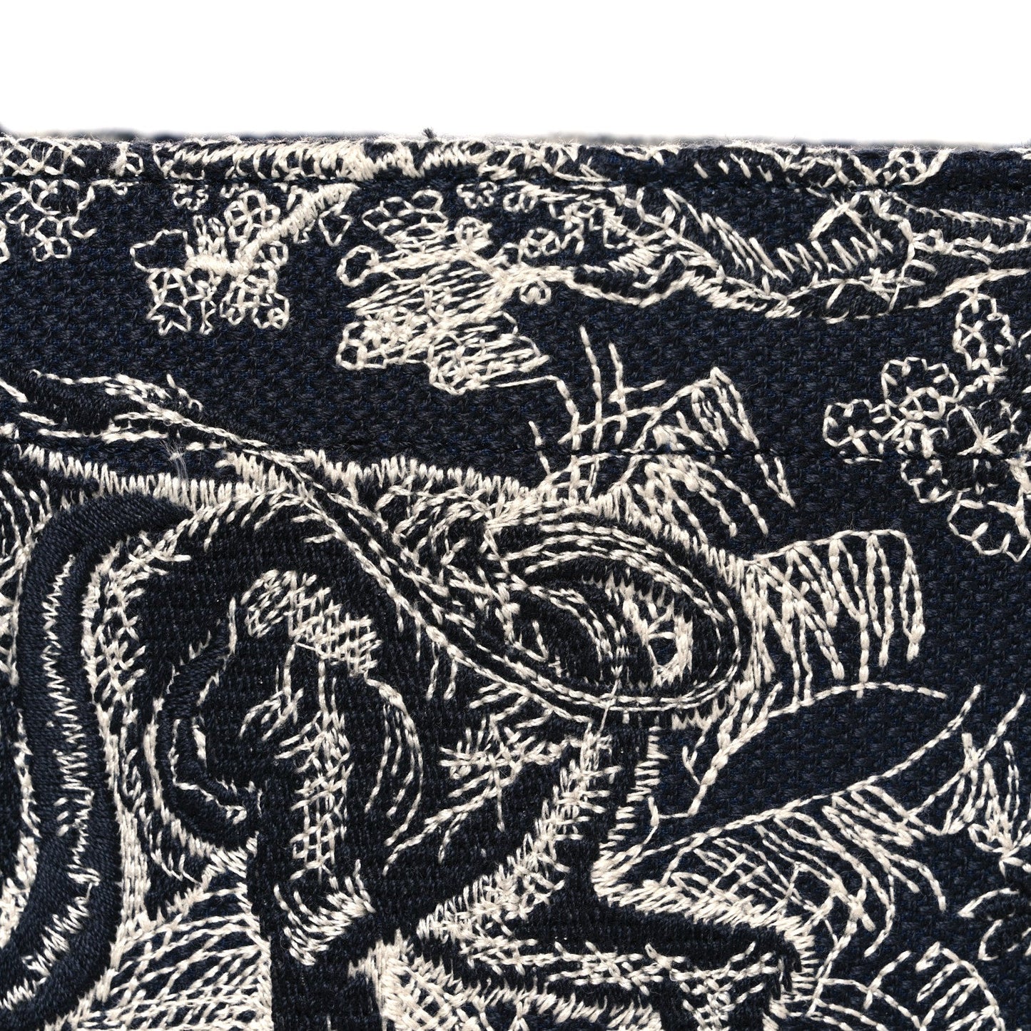 Canvas Embroidered Large Dioriviera Toile De Jouy Reverse Book Tote Blue