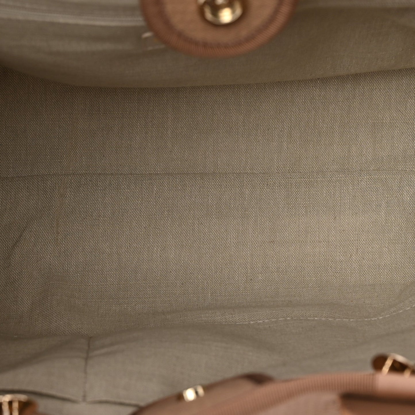Mixed Fibers Small Deauville Tote Dark Beige