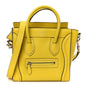 Drummed Calfskin Nano Luggage Citron