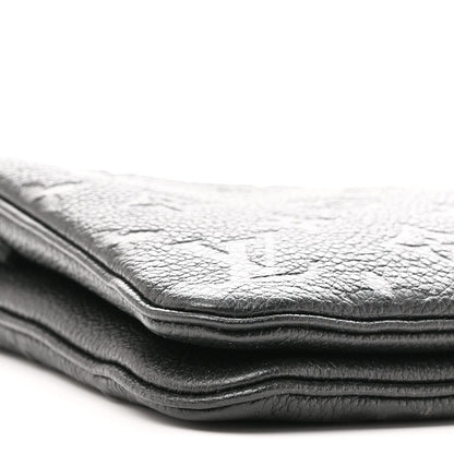 Empreinte Double Zip Pochette Black