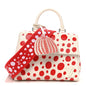 LV X YK Monogram Kusama Epi Cluny Mini White Red