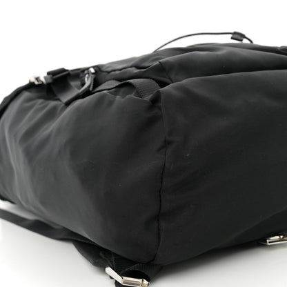 Tessuto Nylon Montagna Double Buckle Backpack Black