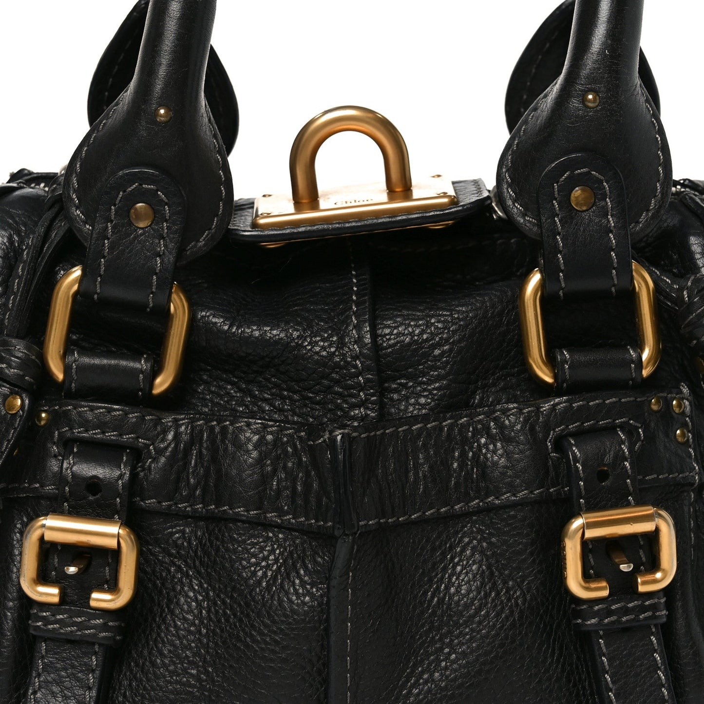 Calfskin Paddington Small Shoulder Bag Black