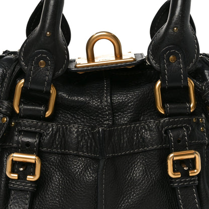 Calfskin Paddington Small Shoulder Bag Black