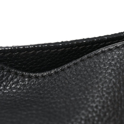Pebbled Calfskin Large Rockstud Flip-Lock Messenger Bag Black