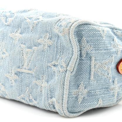 Monogram Denim Nano Speedy Sky Blue