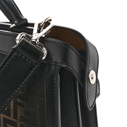 FF Vitello King Jacquard 1974 Medium Peekaboo I SEE U Satchel Brown