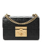 Guccissima Small Padlock Shoulder Bag Black