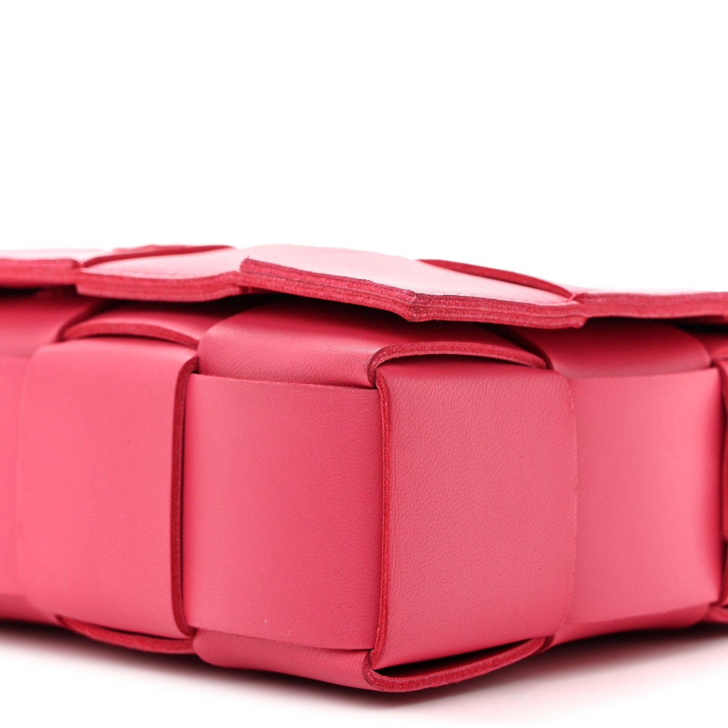 Lambskin Maxi Intrecciato Cassette Crossbody Bag Lollipop