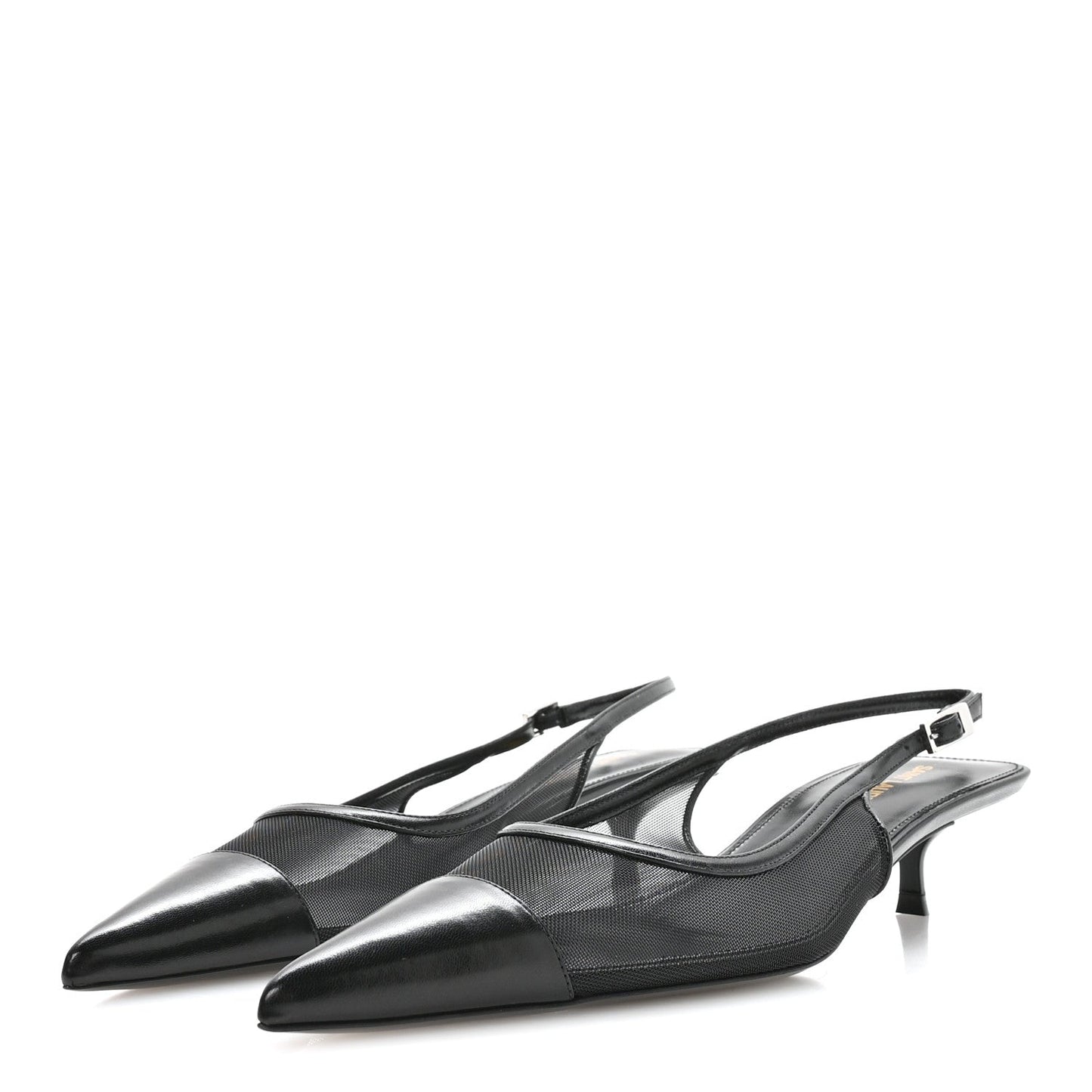Mesh Oxalis Slingback 30 Pumps 38 Black