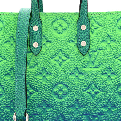 Taurillon Illusion Sac Plat XS Bleu Vert