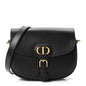 Box Calfskin Medium Bobby Flap Black