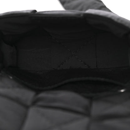 Nylon Intrecciato Padded Tech Candy Cassette Bag Black