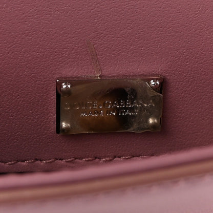 Calfskin Lucia Small Satchel Purple