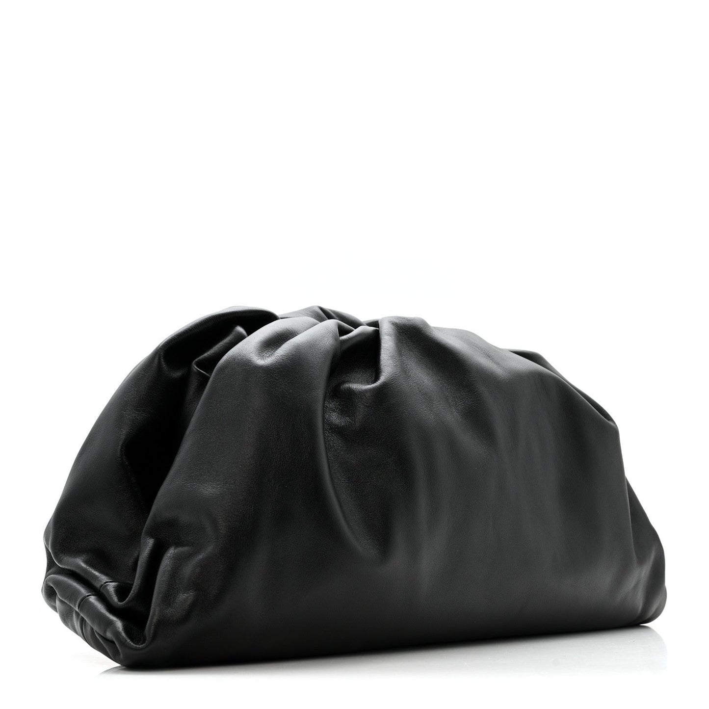 Smooth Butter Calf The Pouch Oversized Clutch Black