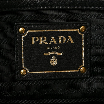 Vitello Daino Tote Black