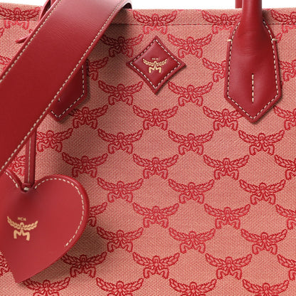 Lauretos Nappa Medium Himmel Shopper Tote Red