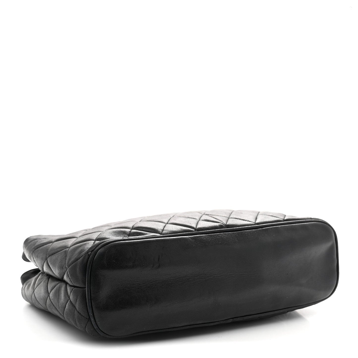 Lambskin Quilted Shoulder Bag Black