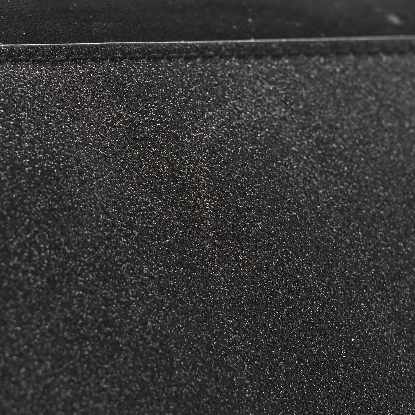 Suede Glitter Calfskin Embellished Paloma Clutch Black