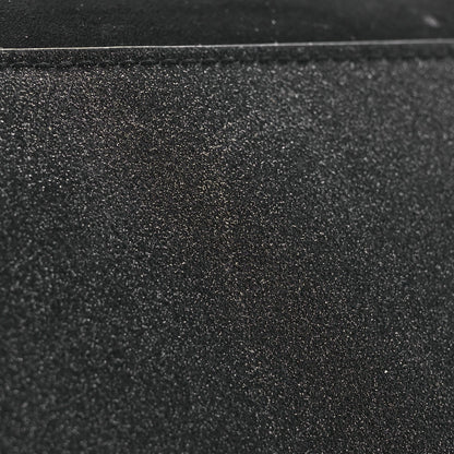 Suede Glitter Calfskin Embellished Paloma Clutch Black
