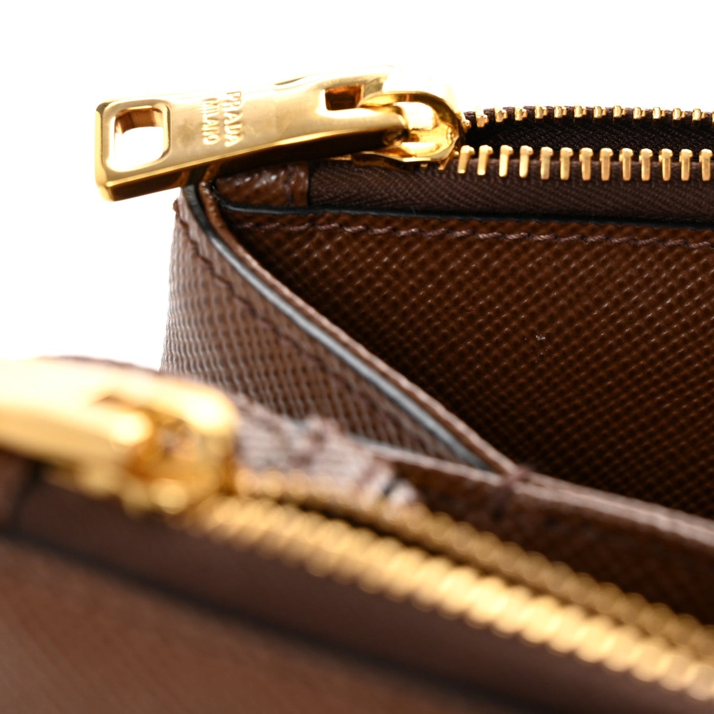 Saffiano Cuir Medium Galleria Double Zip Tote Palissandro