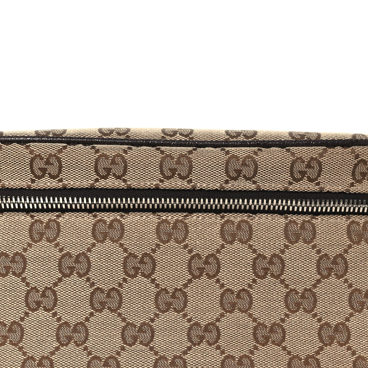 Monogram Dollar Calfskin Waist Pouch Beige Ebony Testa di Moro Marrone Scuro
