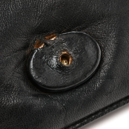 Lambskin Quilted Diamond CC Flap Black