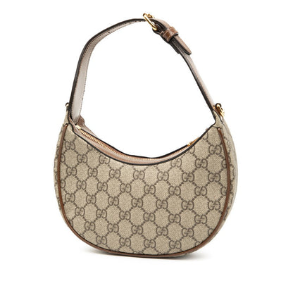 Gucci Half Moon Shape GG Supreme PVC Shoulder Bag