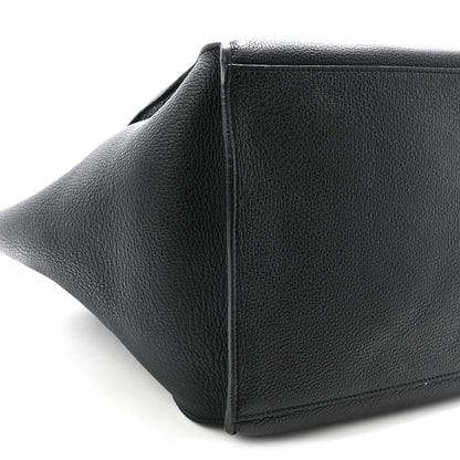 Supple Grained Calfskin Small Big Bag Black