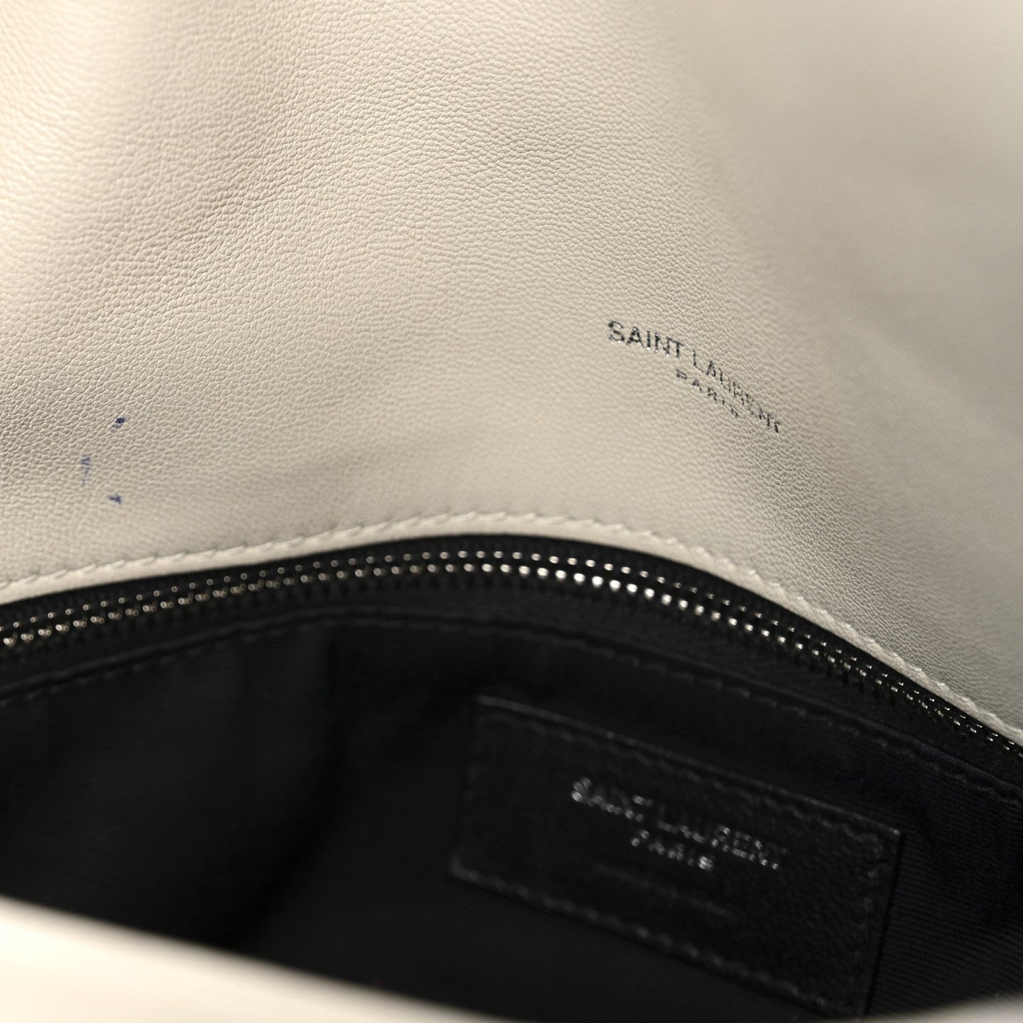 Lambskin Quilted Medium Loulou Puffer Monogram Chain Satchel Crema Soft