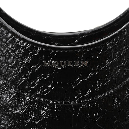 Snakeskin Crystal Mini T Bar Top Handle Black