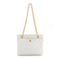 Caviar Quilted Shoulder Bag White